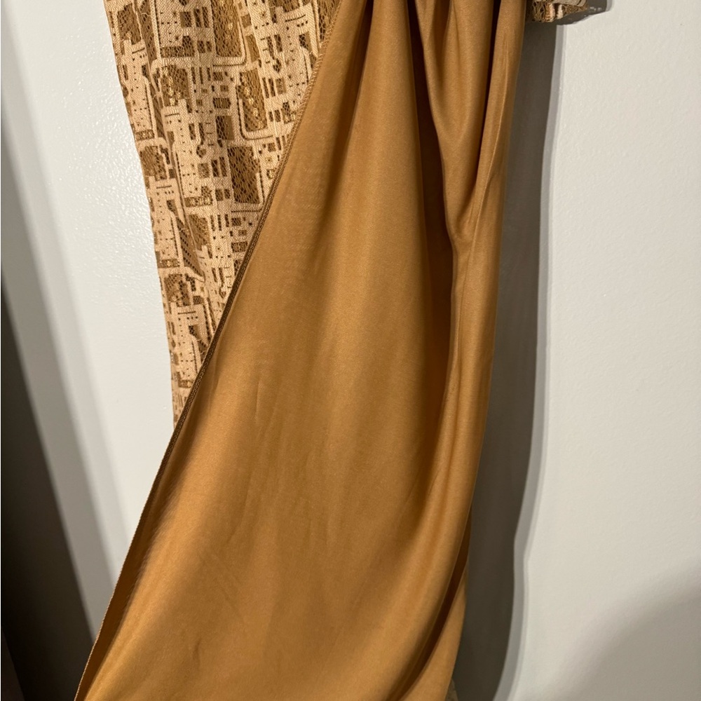 Brown Patterned Wide-Leg Pants - Picture 6 of 8
